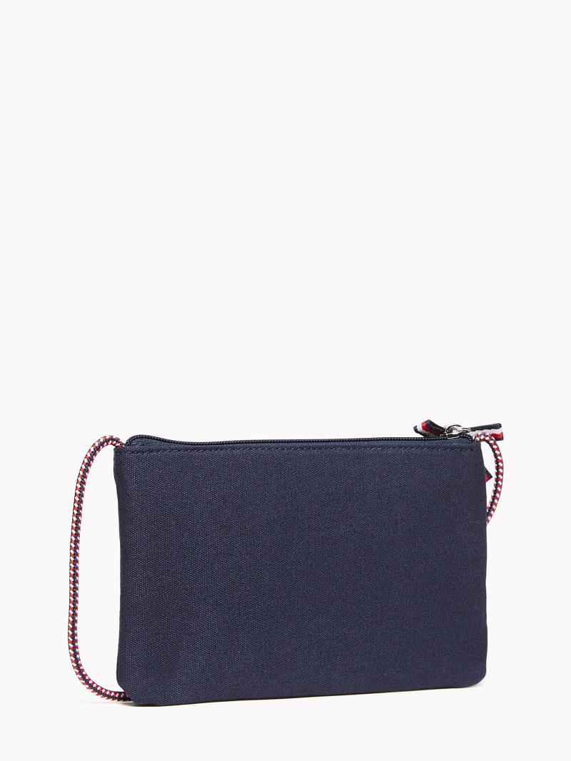 Lány Tommy Hilfiger Signature Crossbody Táska Kék | HU 2031LIS